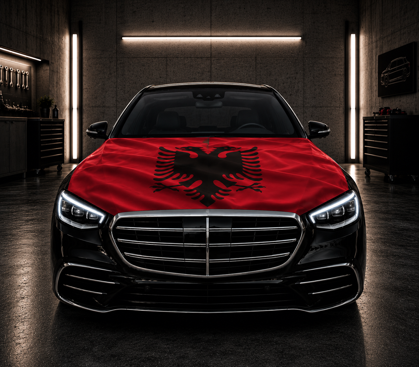Housse Nationale Capot De Voiture 110x160cm