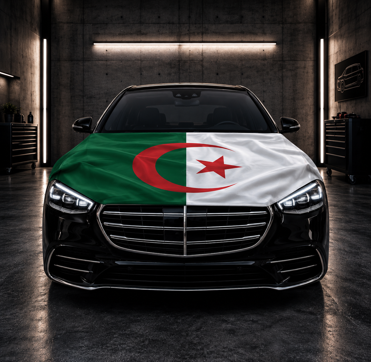 Housse Nationale Capot De Voiture 110x160cm