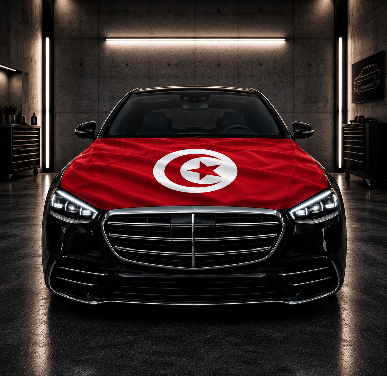 Housse Drapeau Tunisie 110x160cm