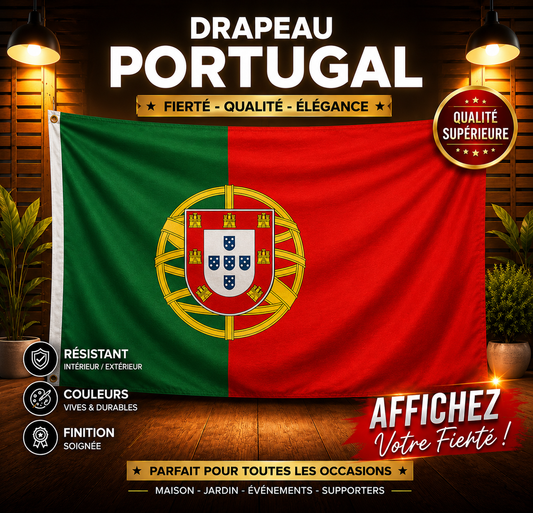 Grand Drapeau Portugal 90 x 150 cm